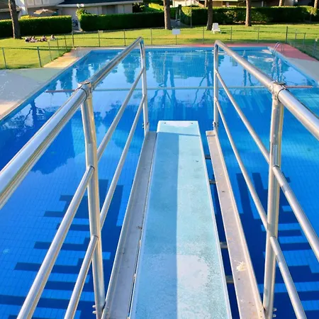 With Pool, Garden And Fireplace Bibione